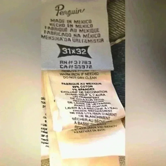 NWT Original Penguin Jeans Men's Size 31x32 Medium Vintage‎ Wash - Picture 9 of 9